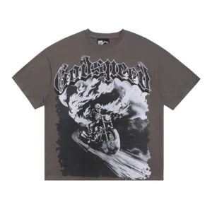Godspeed Rider Smoke T-Shirt Brown