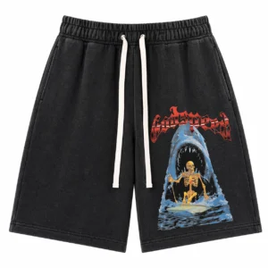 Godspeed Shark Skeleton Shorts Black