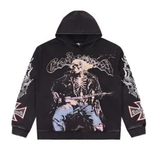 Godspeed Skeleton Guitar Hoodie Black