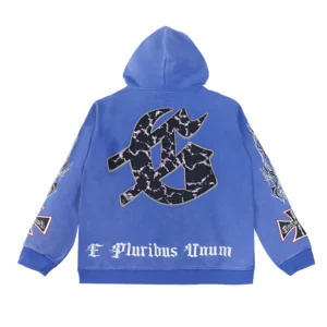 Godspeed Skeleton Guitar Hoodie Blue