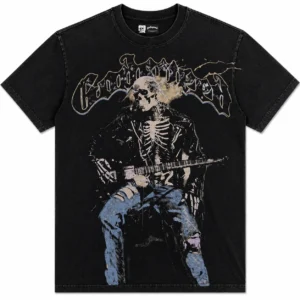 Godspeed Skeleton Guitar T-Shirt Black