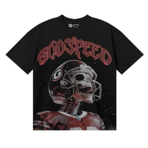 Godspeed Skeleton Helmet T-Shirt Black