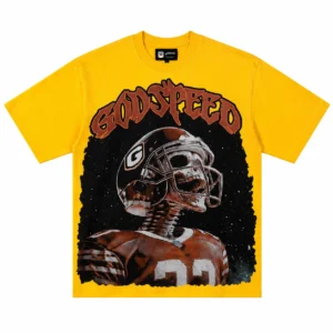 Godspeed Skeleton Helmet T-Shirt Yellow