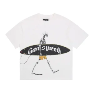 Godspeed Skeleton Surf T-Shirt White