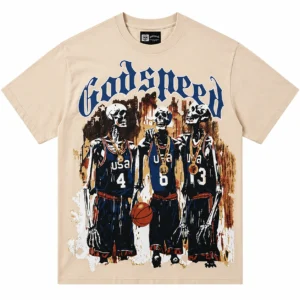 Godspeed Skeleton Team T-Shirt Beige