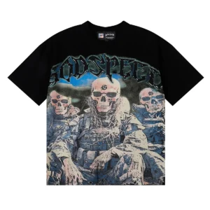 Godspeed Skull Army T-Shirt Black