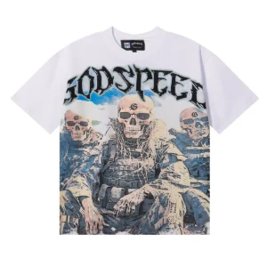 Godspeed Skull Army T-Shirt White