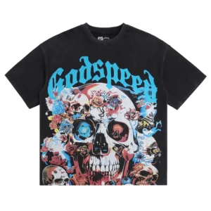 Godspeed Skull Collage T-Shirt Black
