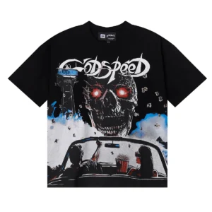 Godspeed Skull Drive-In T-Shirt Black