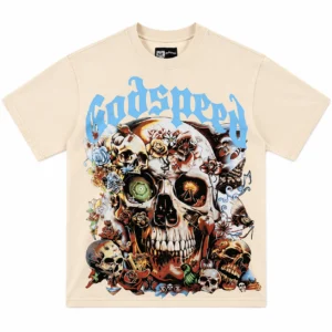 Godspeed Skull Garden T-Shirt Beige