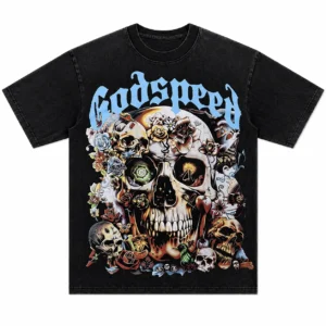Godspeed Skull Garden T-Shirt Black