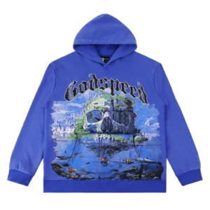 Godspeed Skull Island Hoodie Blue