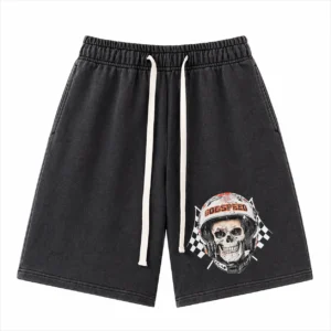 Godspeed Skull Rider Shorts Black