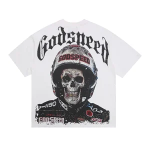 Godspeed Skull Rider T-Shirt White
