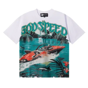 Godspeed Speedboat Paradise T-Shirt White