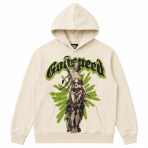 Godspeed Statue Graphic Hoodie Beige