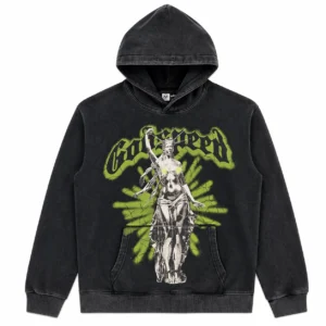 Godspeed Statue Graphic Hoodie Black