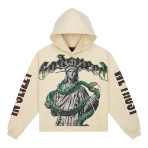 Godspeed Statue Snake Hoodie Beige