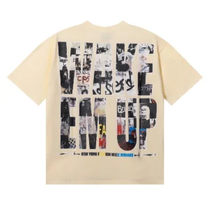 Godspeed Street Collage Basketball T-Shirt Beige