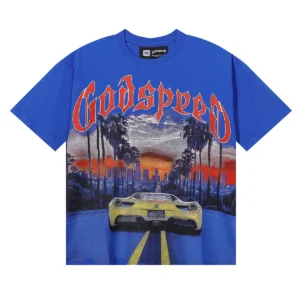 Godspeed Sunset Drive T-Shirt Blue