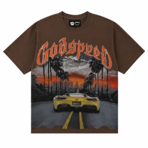 Godspeed Sunset Drive T-Shirt Brown