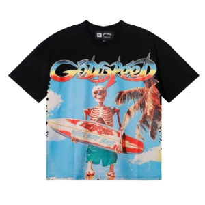 Godspeed Surf Skeleton T-Shirt Black