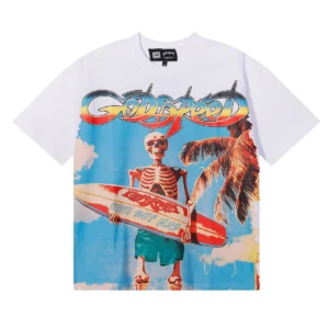 Godspeed Surf Skeleton T-Shirt White