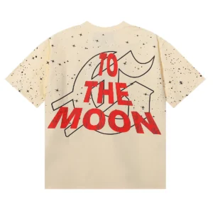 Godspeed To The Moon Astronaut T-Shirt Beige