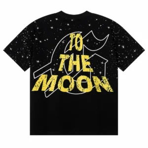 Godspeed To The Moon Astronaut T-Shirt Black