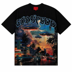 Godspeed UFO Miami T-Shirt Black