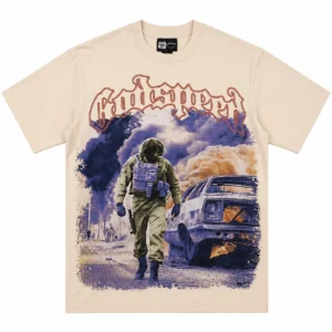 Godspeed War Scene T-Shirt Beige
