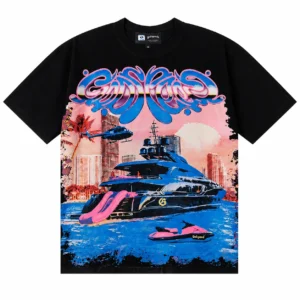 Godspeed Yacht Miami T-Shirt Black