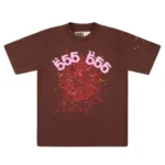 Sp5der Brown Angel Number Tee