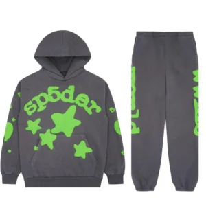 Sp5der Tracksuit Slate Grey