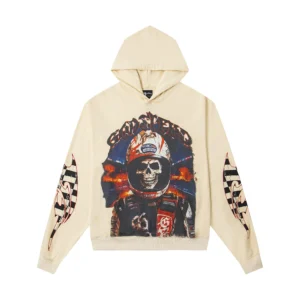 Godspeed “Out of Many, One” Skull Racer Hoodie – Beige