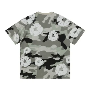 Denim Tears Cotton Wreath T-Shirt Grey Camo