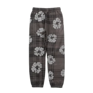 Denim Tears Cotton Wreath Plaid Sweatpants Brown