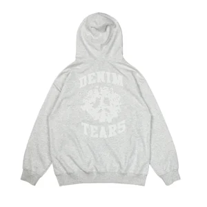 Denim Tears Cotton Wreath Zip Hoodie Grey