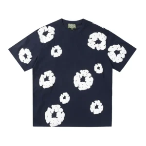 Denim Tears Cotton Wreath T-Shirt Navy