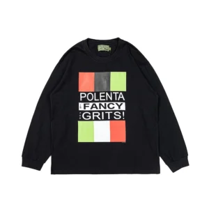 Denim Tears Polenta Fancy Grits Long Sleeve T-Shirt Black