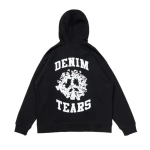 Denim Tears Cotton Wreath Zip Hoodie Black