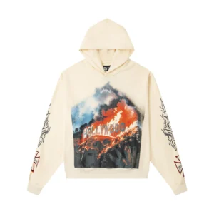 Godspeed Hollywood Flames Hoodie Beige