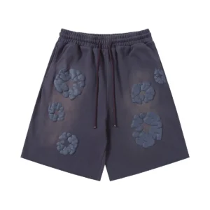 Denim Tears Cotton Wreath Sweat Shorts Grey