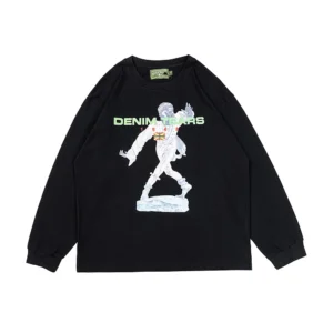 Denim Tears Graphic Statue Walking Sweatshirt Black
