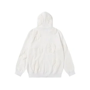Denim Tears Cotton Wreath Zip Hoodie White Minimal