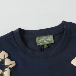 Denim Tears Cotton Wreath T-Shirt Navy