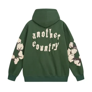 Denim Tears “Another Country” Cotton Wreath Hoodie Green