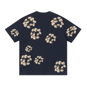 Denim Tears Cotton Wreath T-Shirt Navy