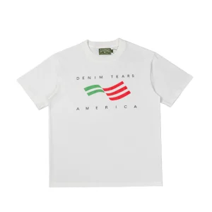 Denim Tears America Flag Logo T-Shirt White