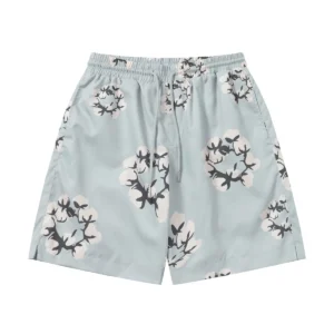 Denim Tears Cotton Wreath Shorts Light Grey Clean Fit